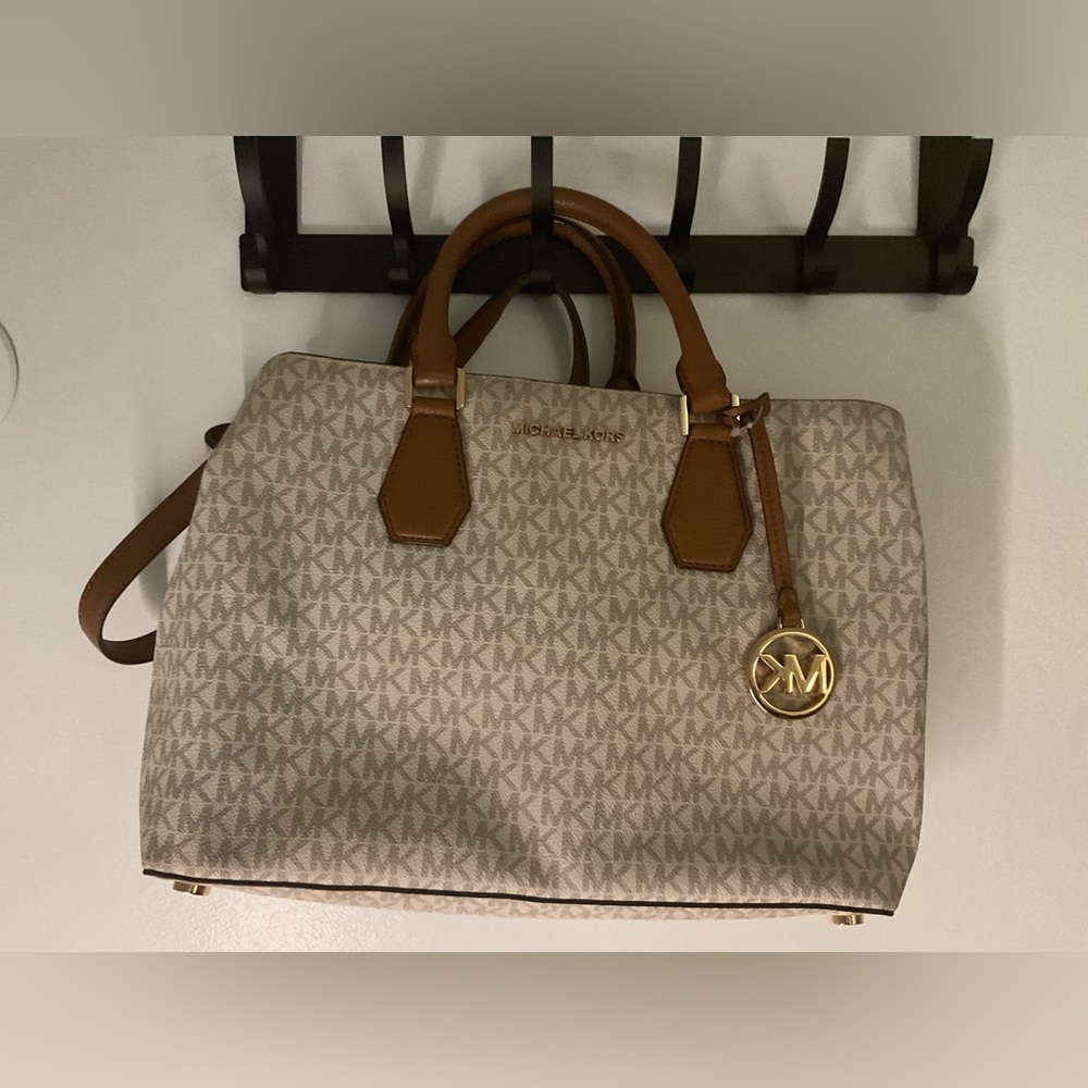 Michael Kors Camille Leather Satchel